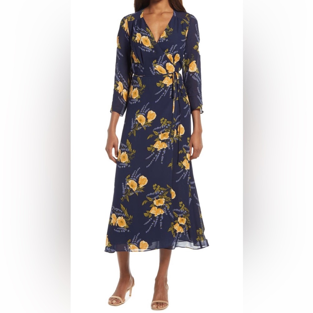 Reformation Alessandra Long Sleeve Maxi Dress, Small